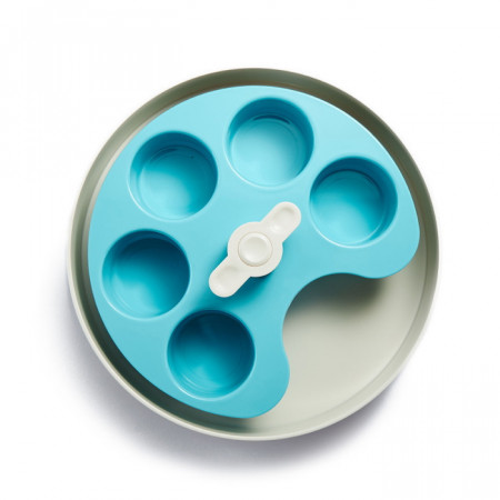 SPIN BOWL  PALETTE WHITE BLUE