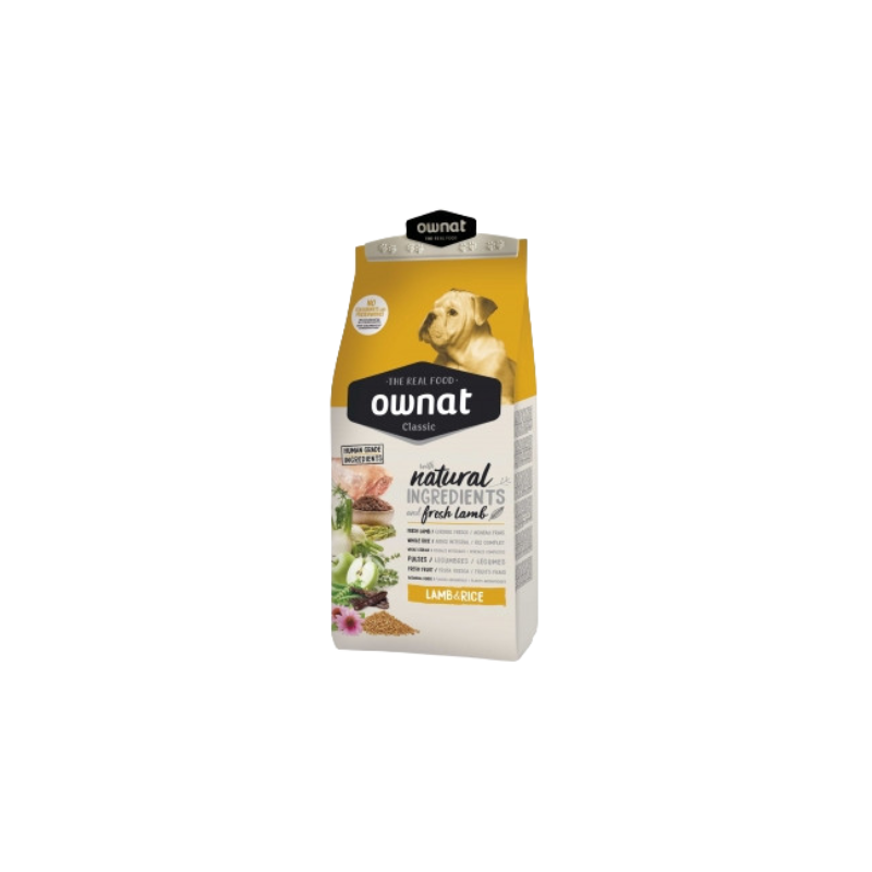 OWNAT CLASSIC LAMB & RICE Croquettes pour chiens à digestion sensible